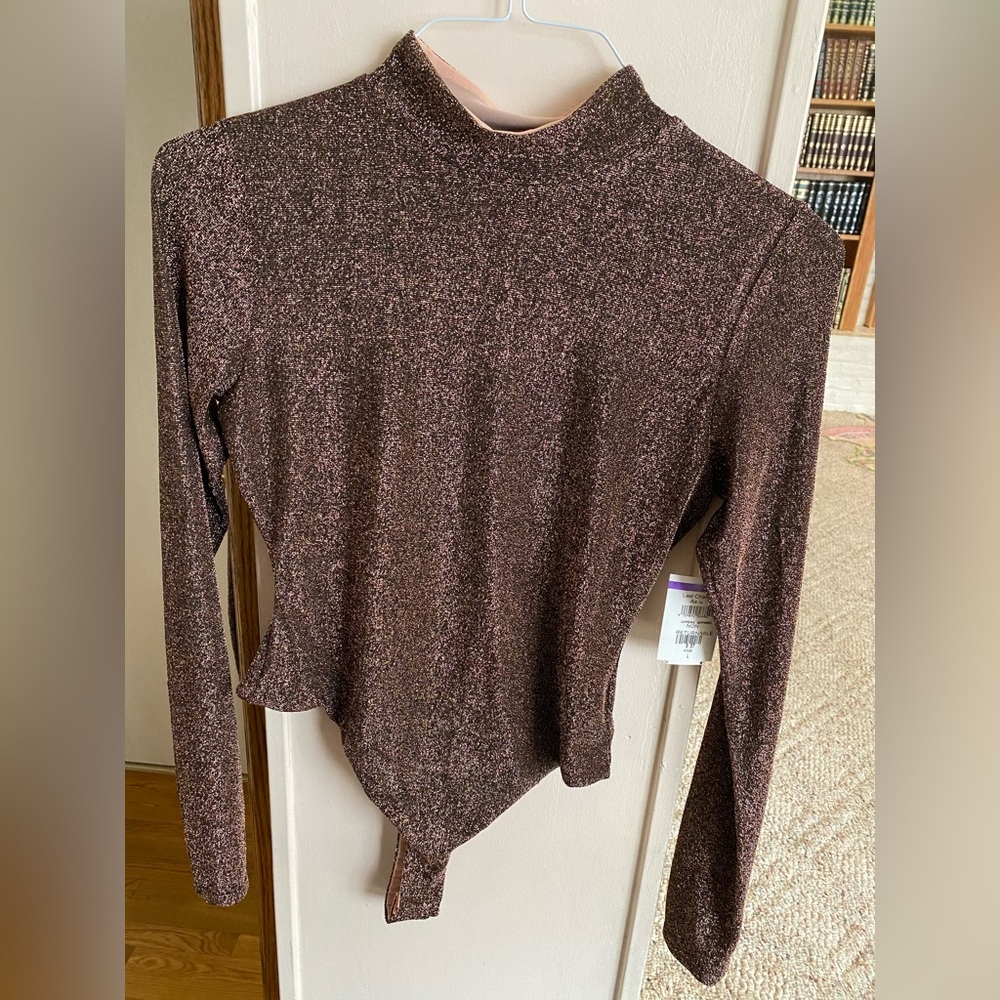 Bronze shimmer bodysuit